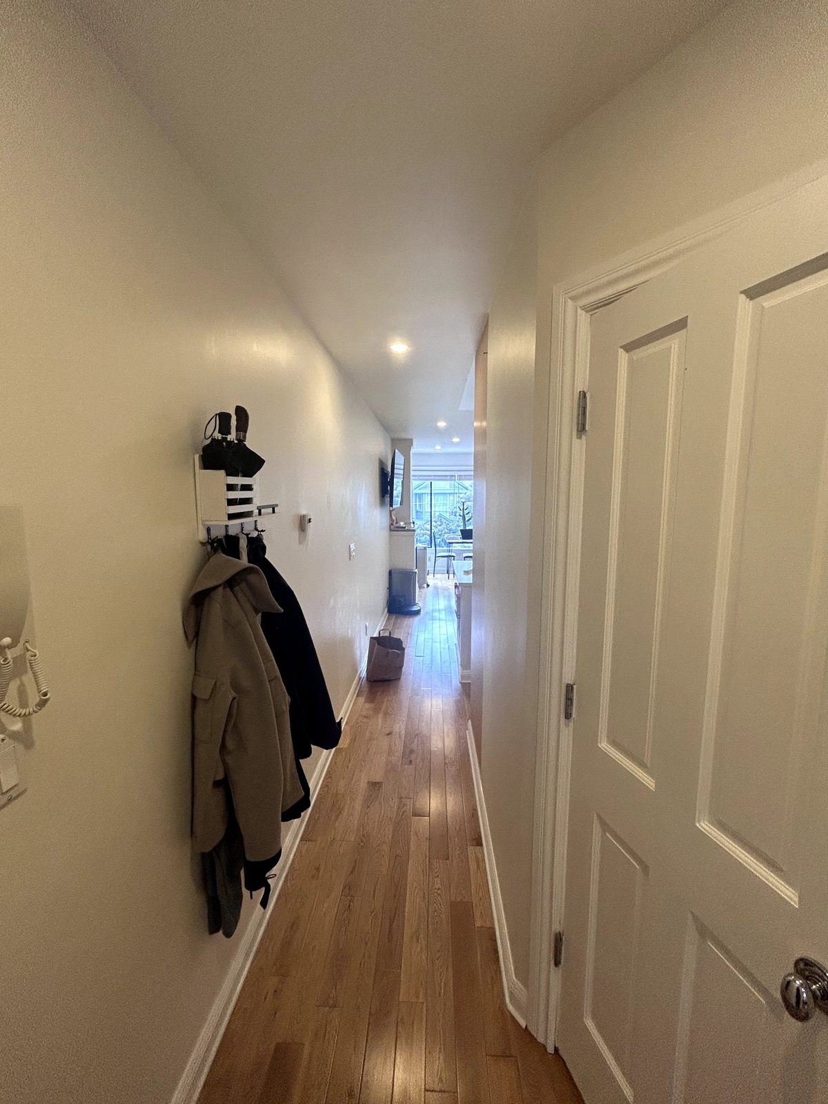 Dim hallway